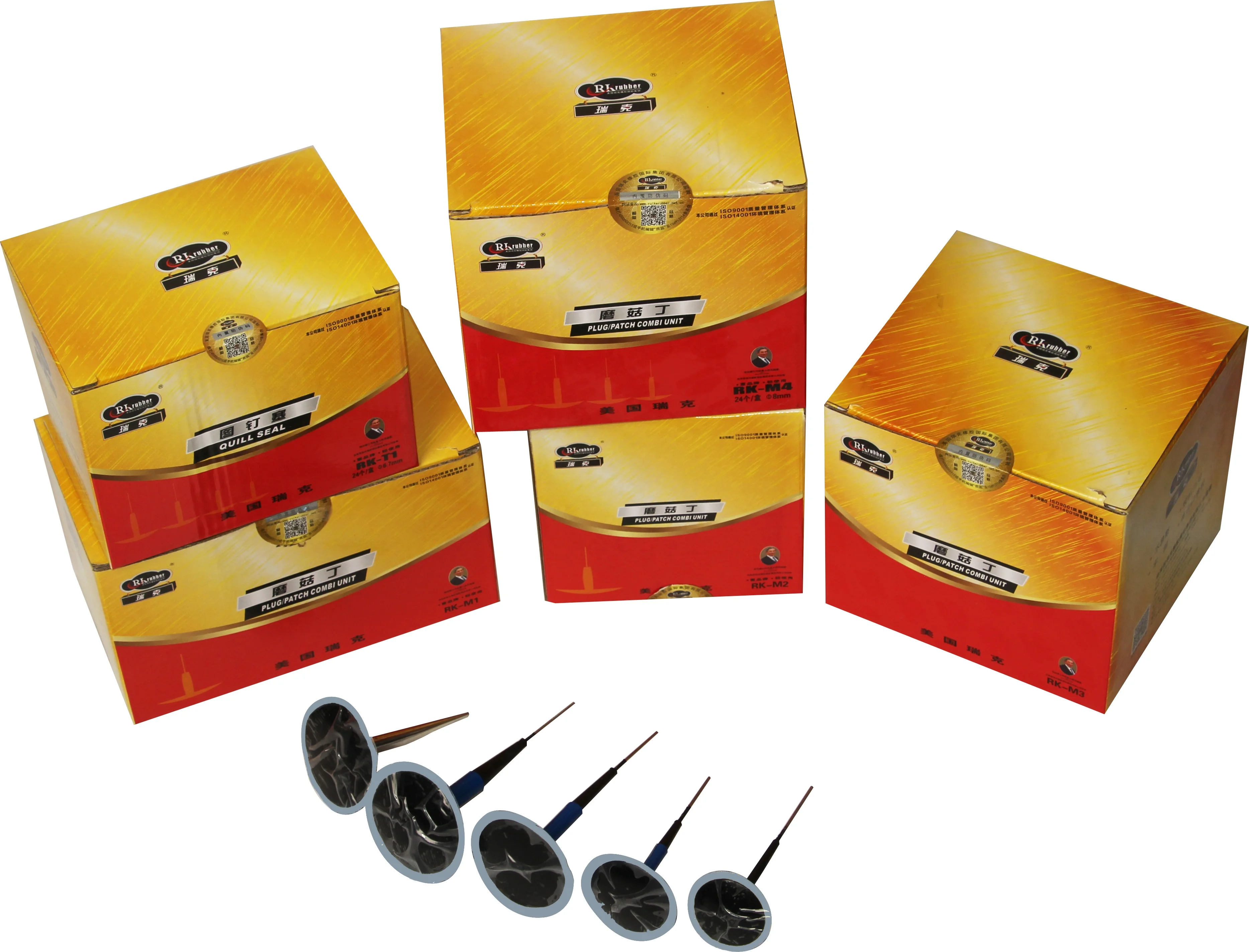 RK Brand Tire Repair Patch Rubber Puncture Repair Plug 6mm Mushroom Plug patch for Car Tyres