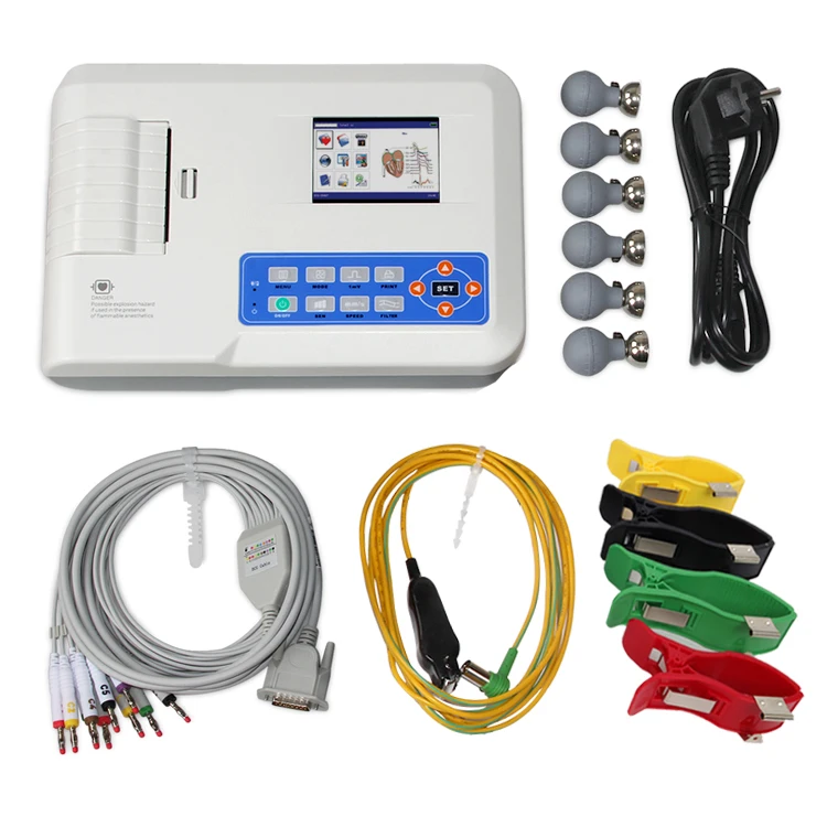 CONTEC Китай цифровой три канала ECG300G 3 канала низкая цена электрокардиограф