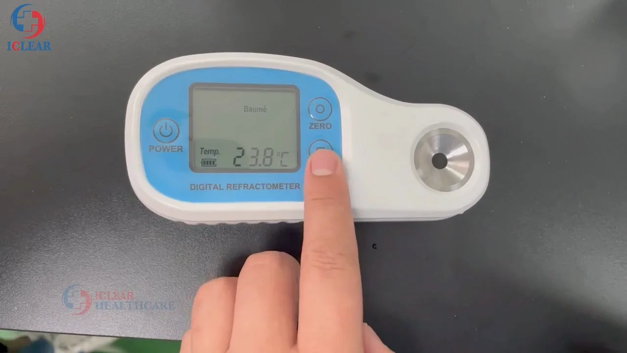 Portable Refractometer Digital Water Salinity Alcohol Glycol Honey Brix