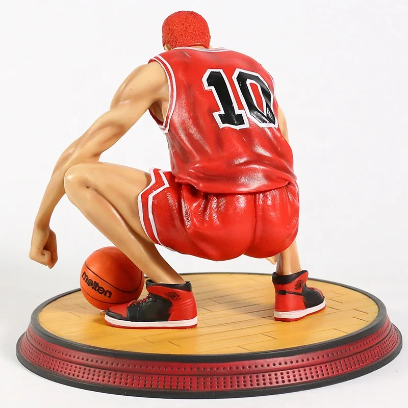 SHOHOKU 10 バスケットボールフィギュア New Anime Slam Dunk Shohoku #10 Hanamichi Sakuragi PVC