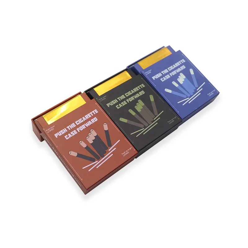 New Style Custom Prerolled Cones Cardboard Boxes Flip Top Cigarette Pack Pre Roll Packaging
