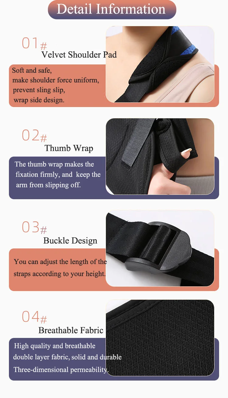 Medical Arm Shoulder Sling Elbow Support Immobilizer Brace Broken