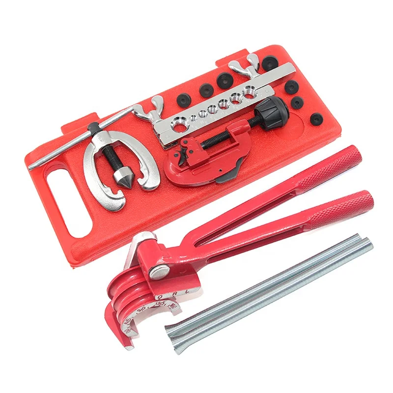 Pipe Expander Copper Tube Flaring Tools Refrigerator Air Condition Tube Cutter Bender Springs Double Pipe Flaring Swaging Tools