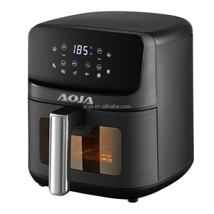 AOJA New Machine Multifunctional Deep Oil Free Steam Stainless Steel Liner Custom Air Fryers Grill 4L 4.5L 5L Liters