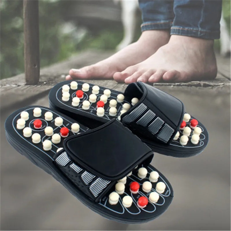 x 2 pair Healthy Reflex Acupressure Massage Slippers Sandals Shoes insoles  DHL