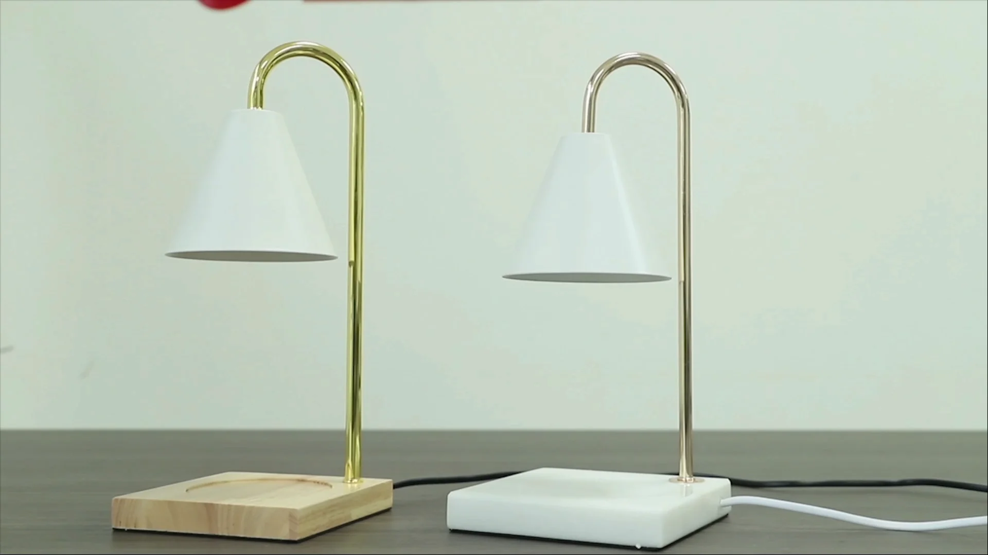 Marble Base Adjustable Temperature Candle Warmer Lamp For Topdown