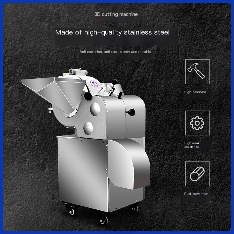 Multifunctional Electric Vegetable and Fruit Cutter for Restaurant Use-Cuts French Fries Chips Onions Potatoes & Cabbages