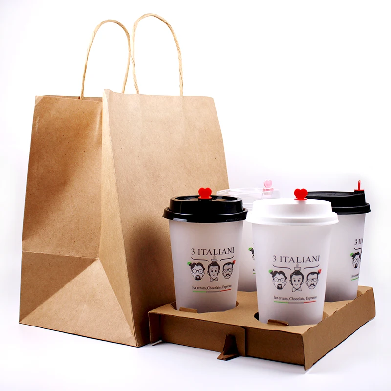 BiodegradableTakeaway Packed Milk Tea Cup Coffee Cup Disposable Paper –  Fastfoodpak