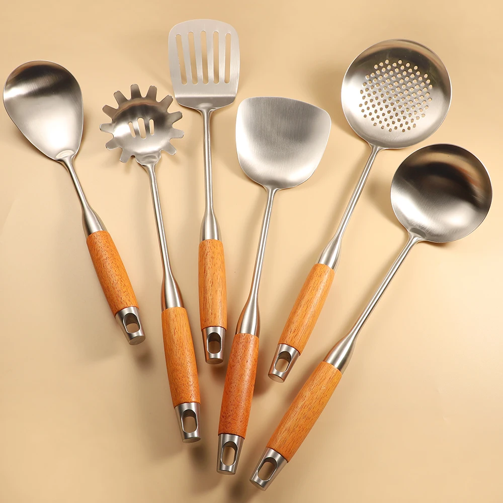 New Product Modern Home Cooking Kit Wok Spatula Utensils Kitchen Set