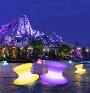 Modern 16-Color LED Waterproof Chair Comfortable with Design Sensitivity Rotating Gyroscope for Living Room Hotel and Dining