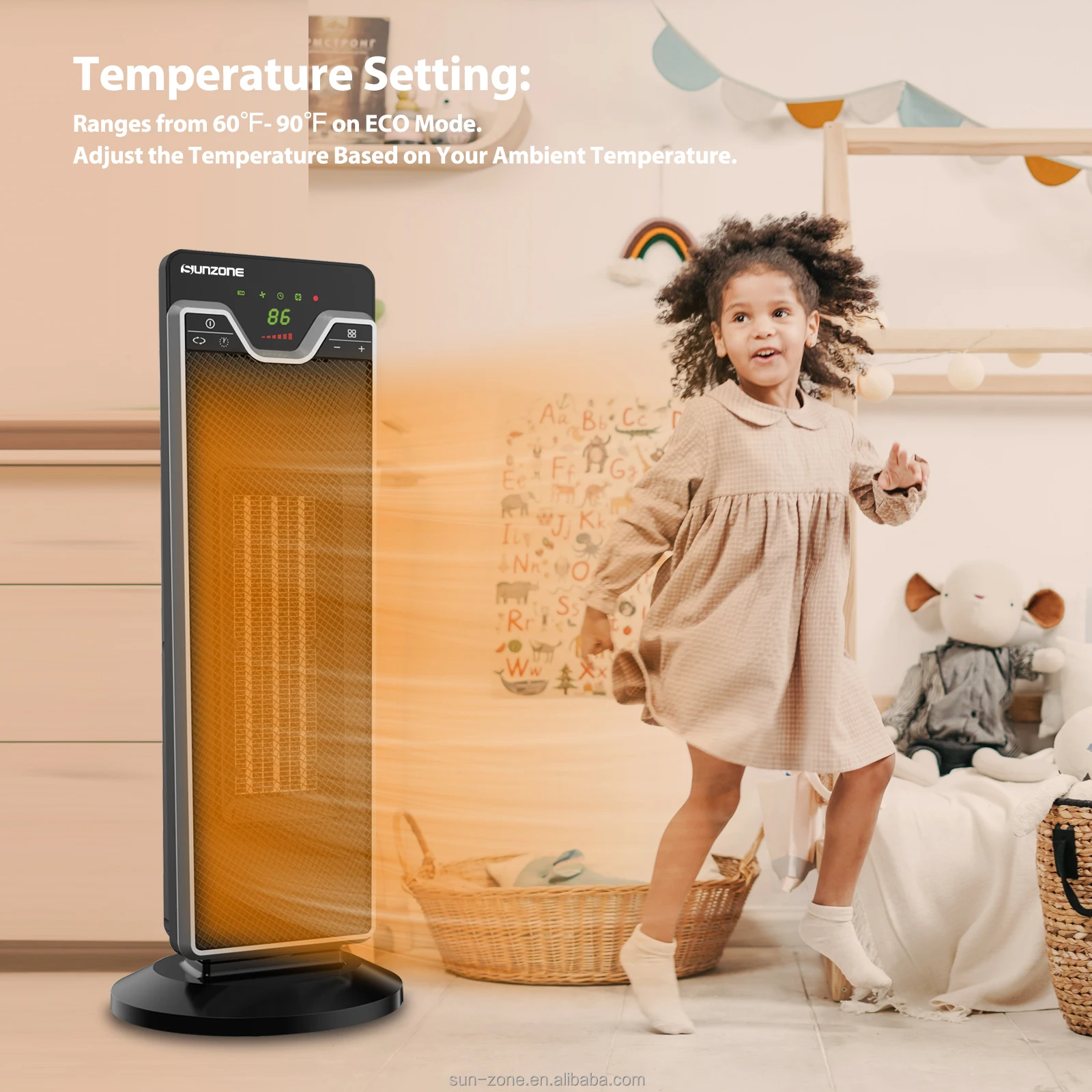 Portable 1500w / 2200w Energy Saving Rechargeable Tent Winter Electric