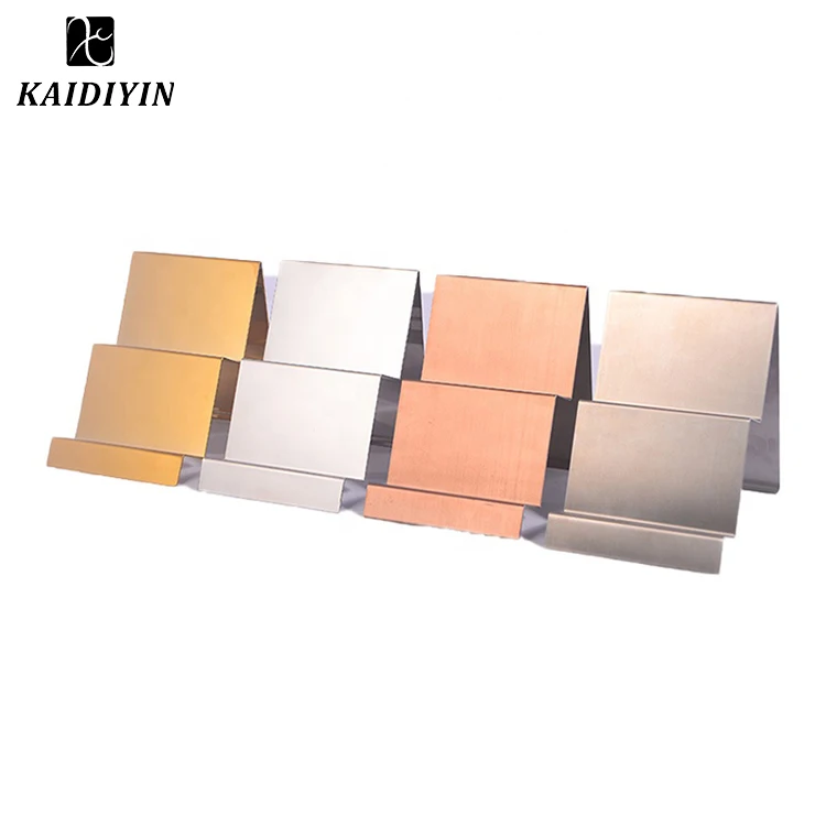 2025 High Gloss Layered Gold Wallet Display Stand Hot Sale Retail Store Stainless Steel Holder