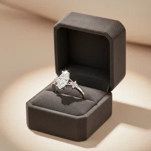 Marquise Diamond Moissanite Rings Fine S925 Sterling Silver Platinum Plated Rings for Women Wedding Brilliant Sparkling Jewelry