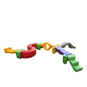 12pcs Unisex Large Colorful Multifunctional Outdoor Balance Bridge Toy Educational Plastic Combination Toy for Children