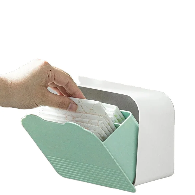 Sanitary Pad Organizer Box KPPTYTY Acrylic Sanitary Napkin Storage