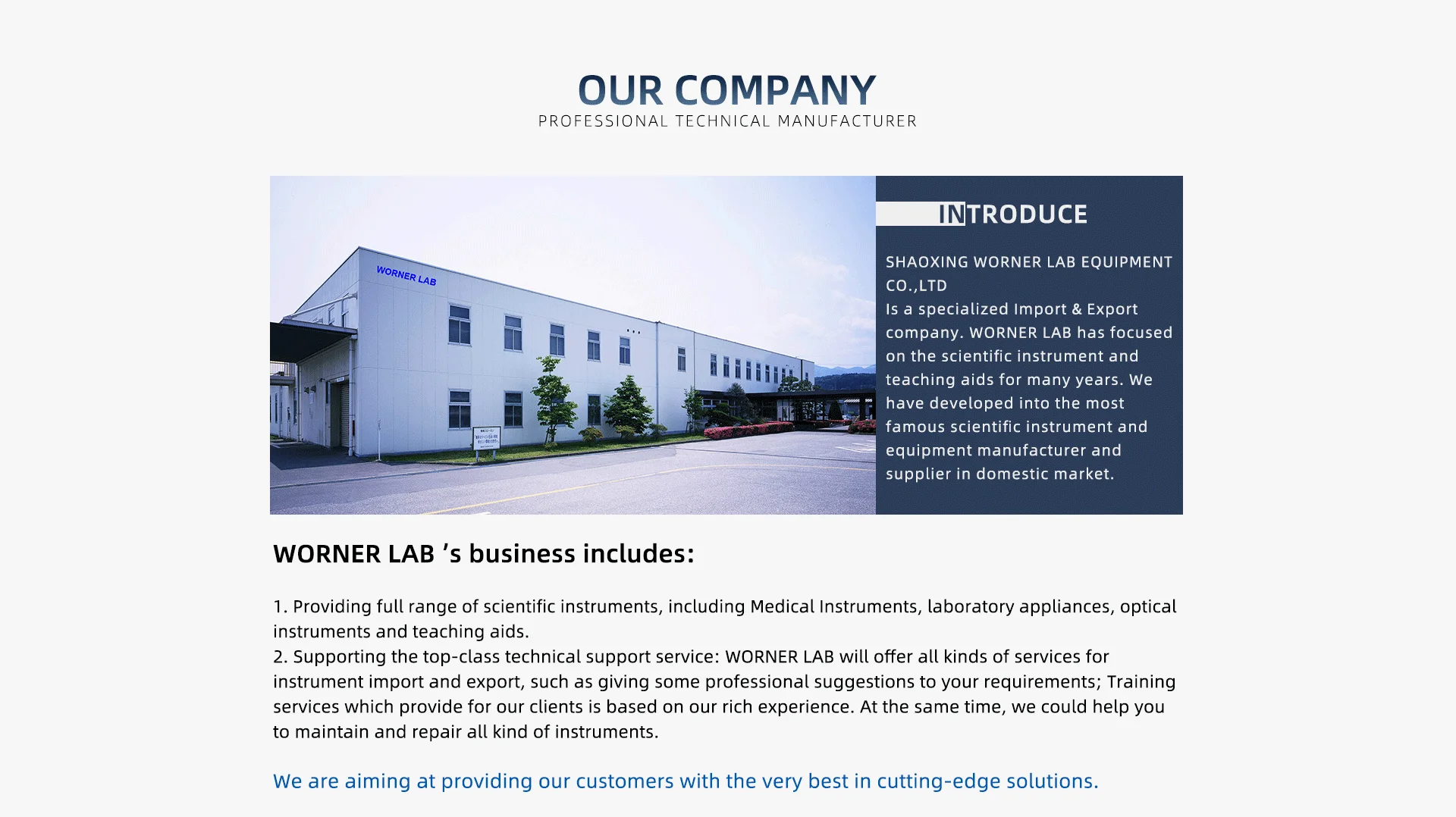 Shaoxing Worner Lab Equipment Co., Ltd. micropipette, analytical balance