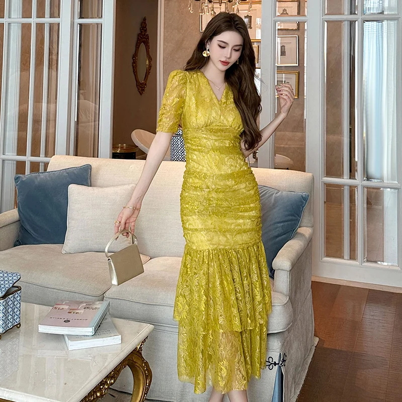 Alibaba.com: ZYHT 21186 bodycon ruched yellow lace dress for women, elegant party gown : Source verified apparel with global supplier options and certification support Alibaba.com: ZYHT 21186 bodycon ruched yellow lace dress for women, elegant party gown : Source verified apparel with global supplier options and certification support