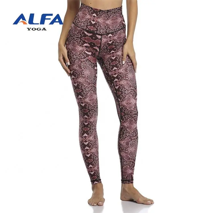 Alfa Pattern Printing Yoga Leggings 