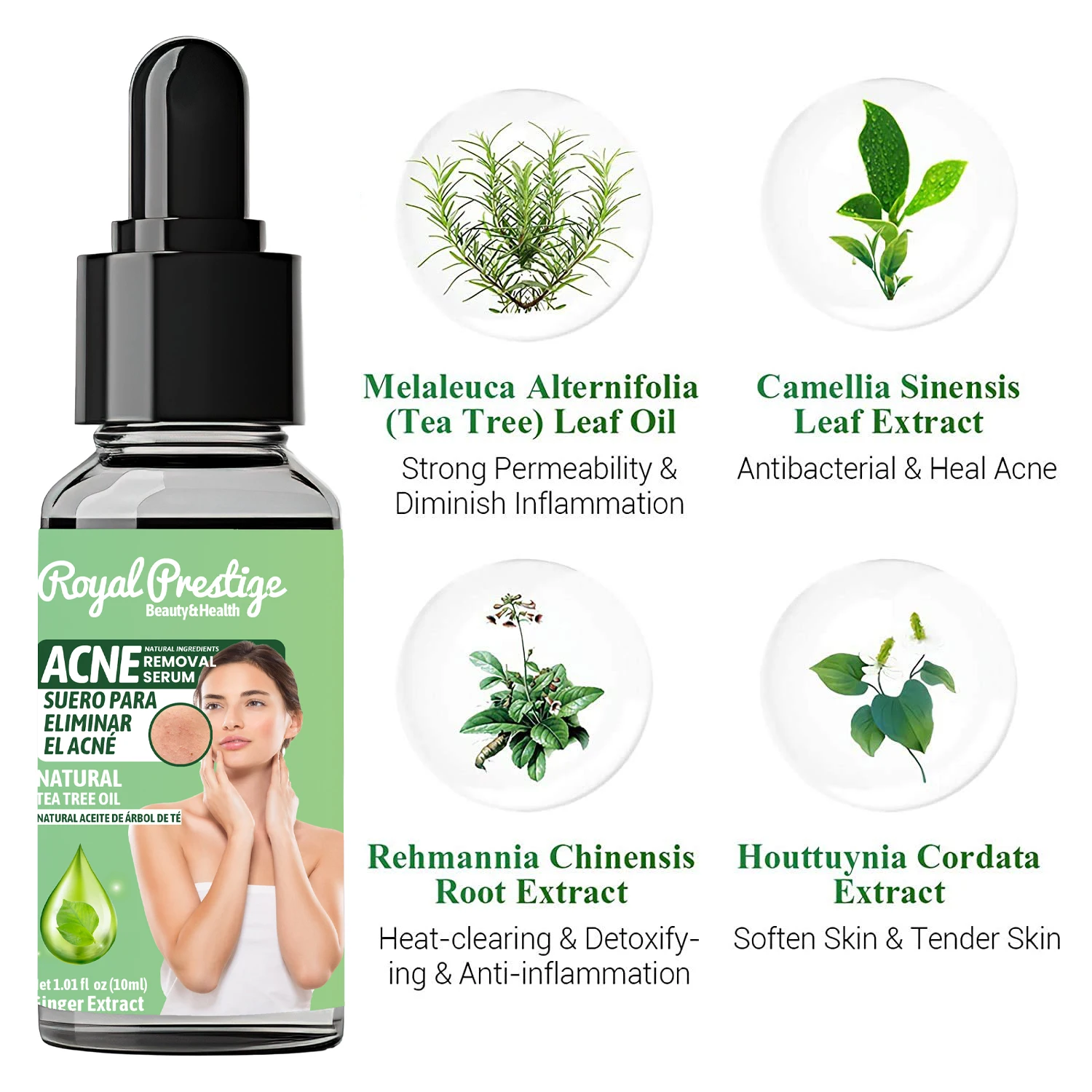Acne Treatment Serum Royal Prestige Tea Tree Clear Skin Serum For ...