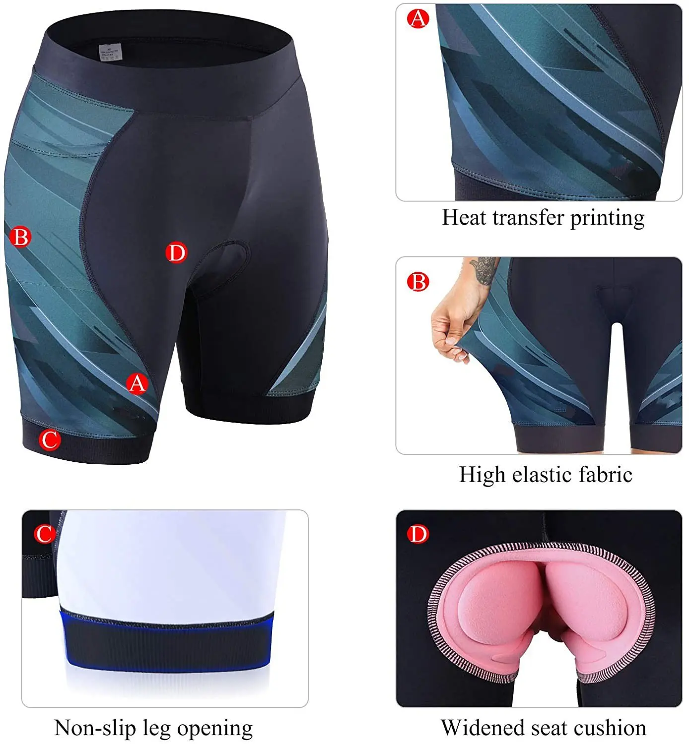 Free Sample Womens Bike Shorts Gel Pad Cycling Spinning Biker Bicycle Short With Pockets Wide Waistband Buy Womens Bike Shorts Cycling Short Short With Pockets Product On Alibaba Com