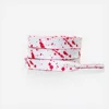 White background red
