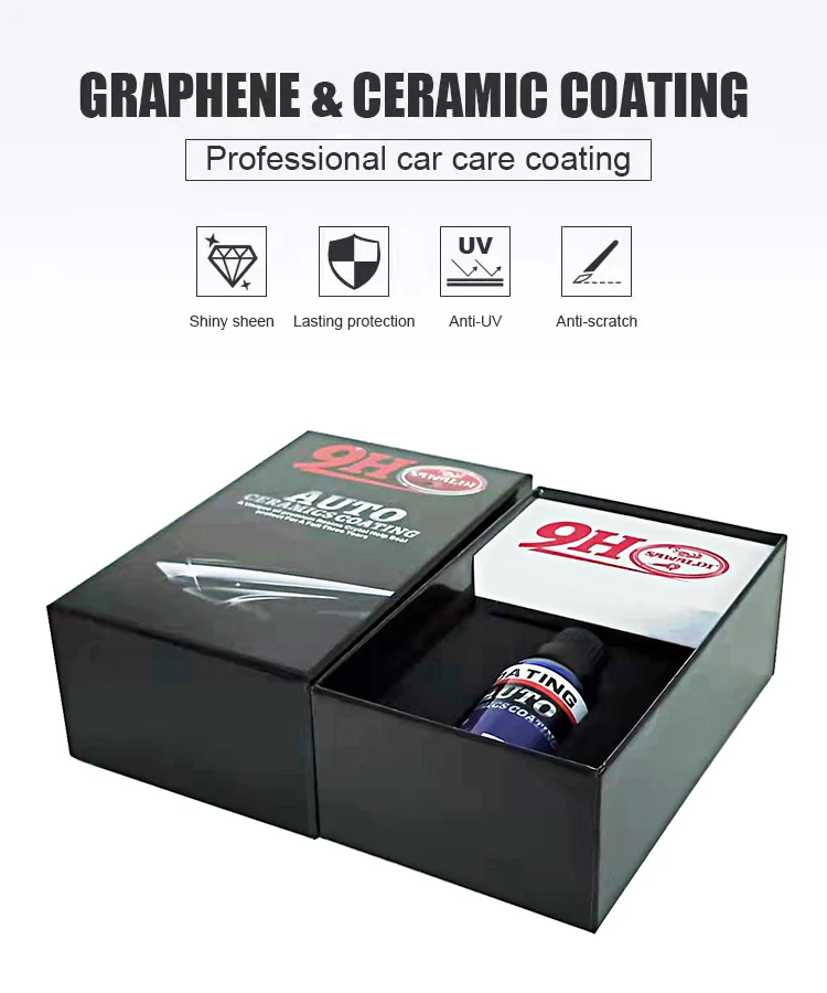 Nano Bond Ceramic Coating Pro Premium Car Care Kit 9H High Gloss Paint 30ml