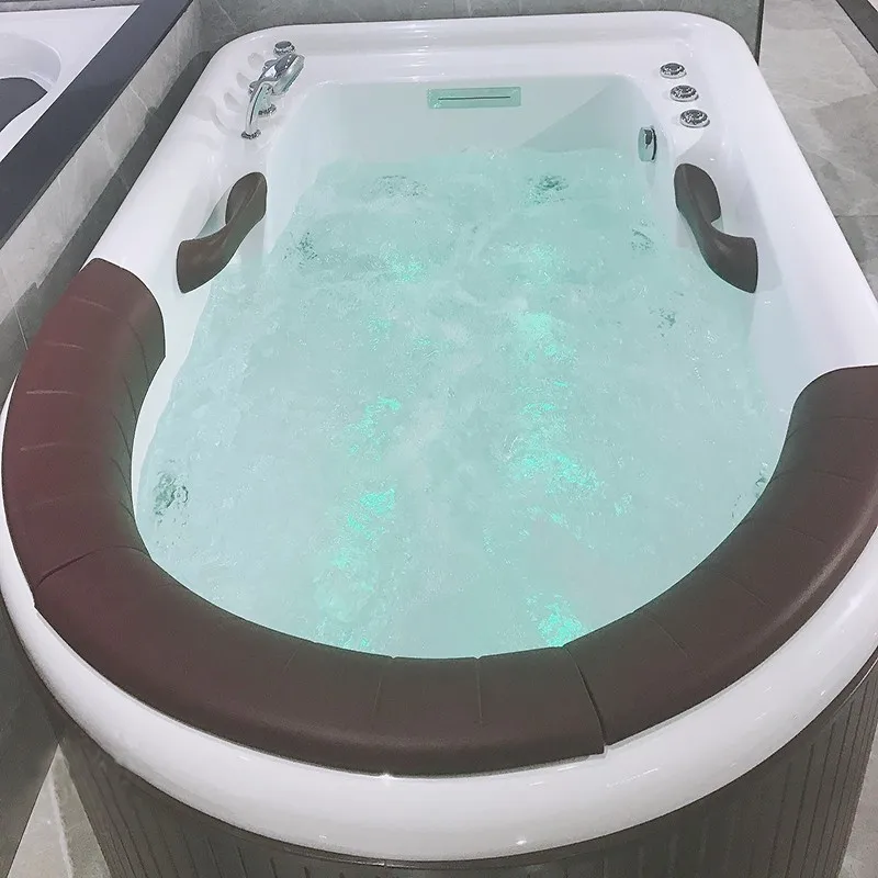 japanese free standing outdoor Single person spa bathtub bathroom bath 1 person outdoor hot tub