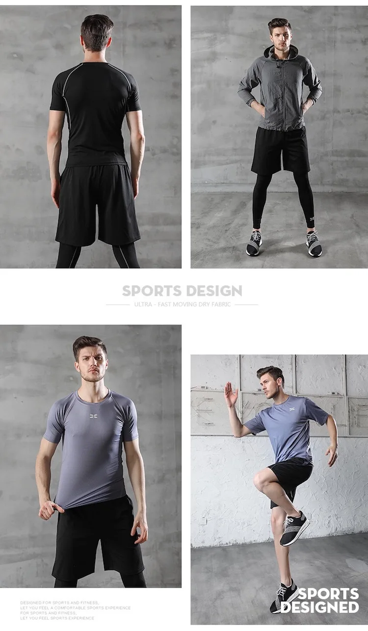 Yinging Custom Men Running Clothing Gym Sports Quick Dry Fitness Yoga Wear Sportswear Tracksuit