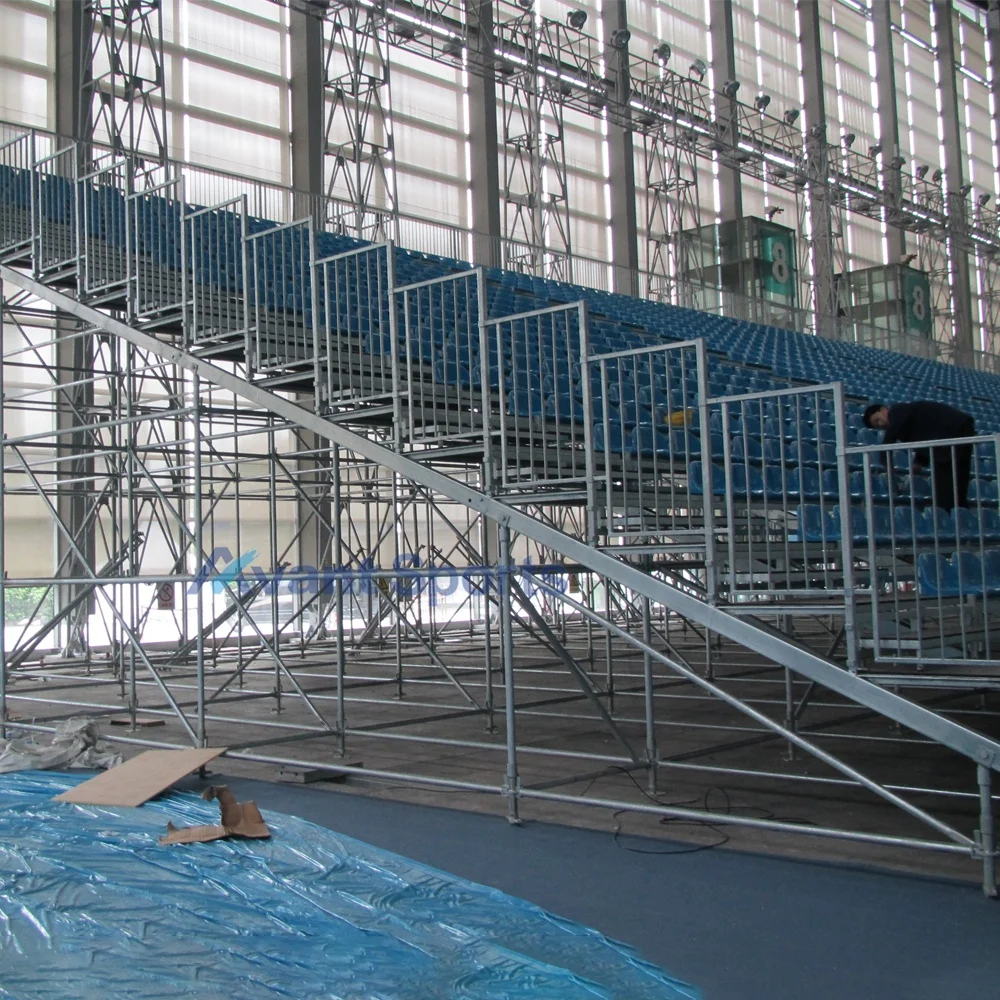 Avant Sports Large Stadium Grandstand System Modular Bleachers Seating Metal Bleacher Dismountable Scaffolding Grandstands Seats