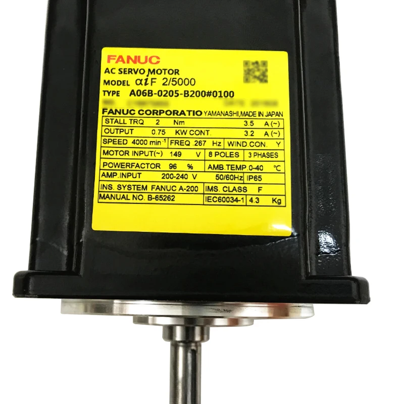 Mới Gốc Fanuc AC Servo Motor A06B-0205-B200 #0100