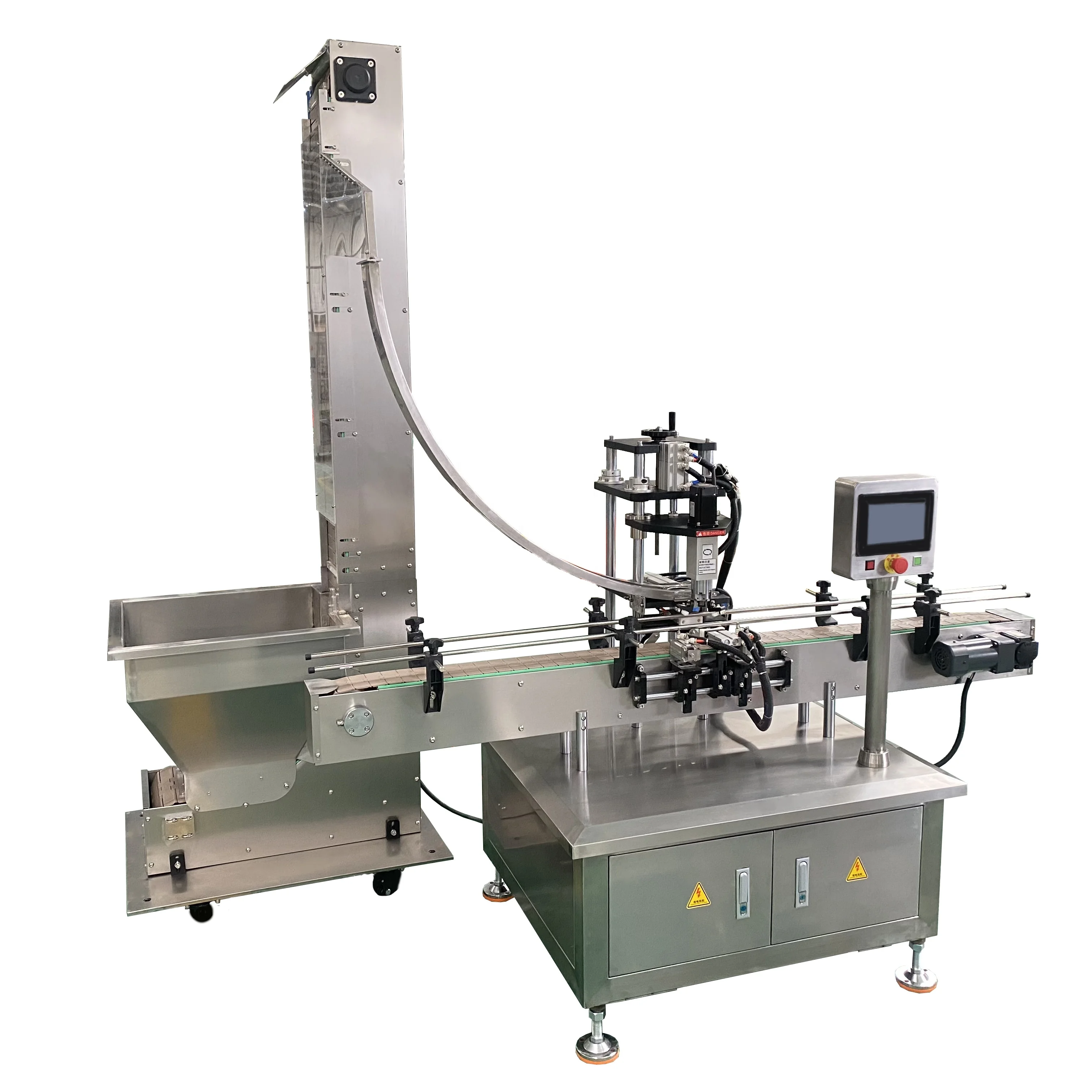 Automatic Double Heads Servo Capping Machine cream and detergent shampoo filling capping machine