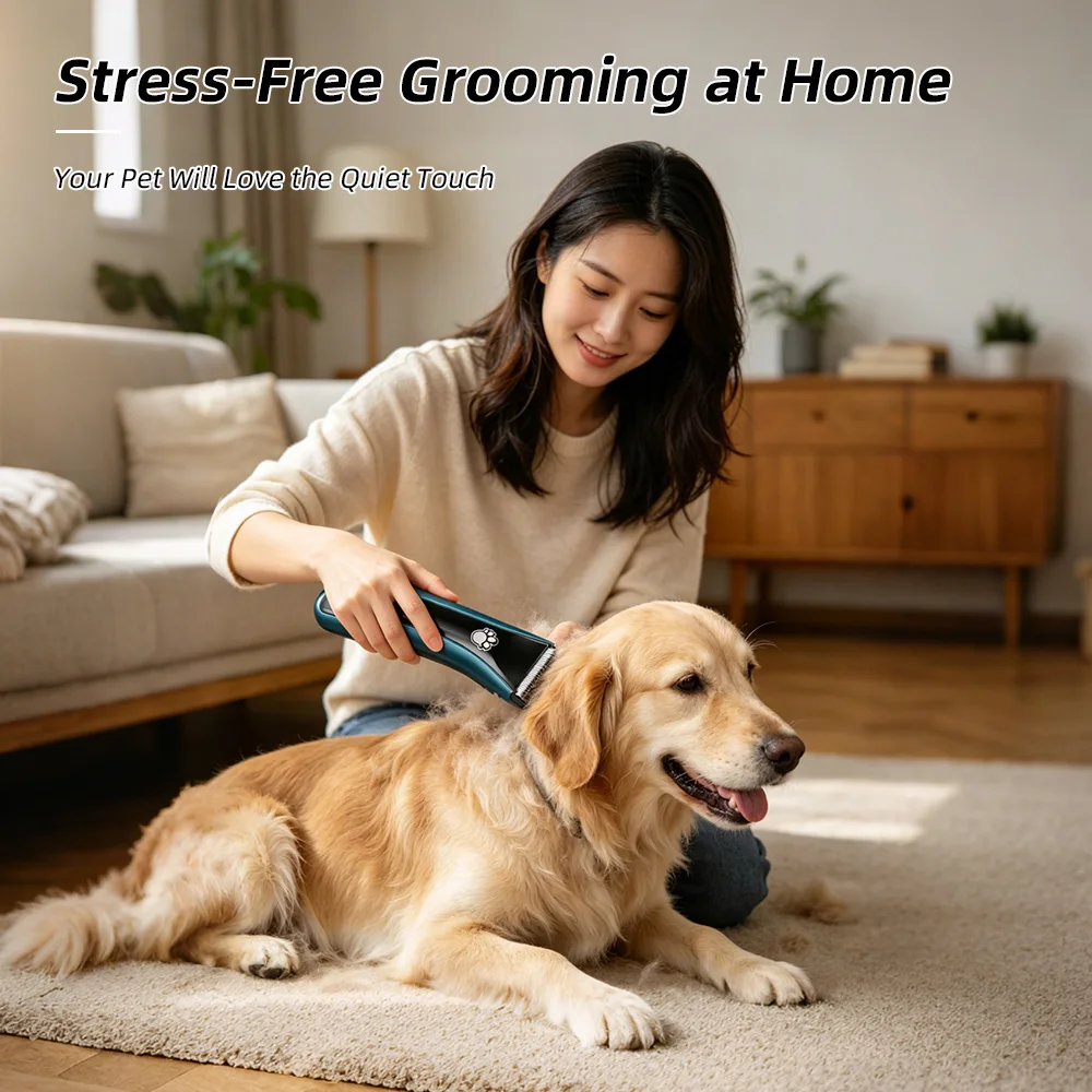 Wholesale IPX7 Waterproof Low Noise Rechargeable Cordless Electric Dog - product detail 5