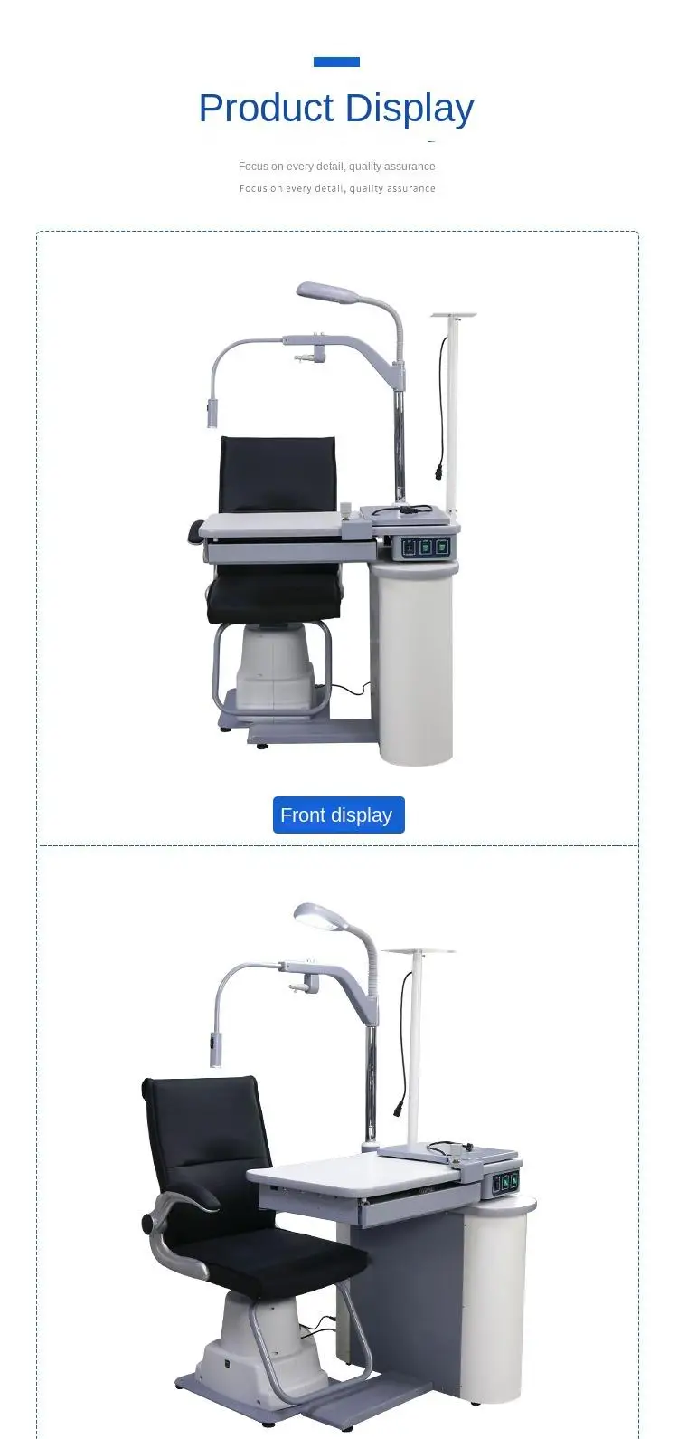 Rightway Brand Combined Table and Chair Optometrist Ophthalmic Optical Instruments For Eyeshop