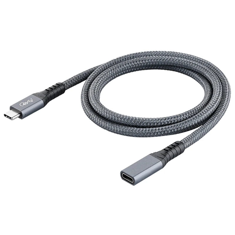 ULT-unite Factory Direct 0.3m 0.5m 0.8m USB4 Cable Gen 3 Full Feature Type C Cable 40Gbps 100W USB 4 Extension Cable