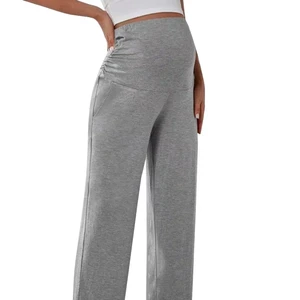 Maternity Pants Stretchy Pregnancy Sweatpants on the Belly Comfortable Pregnancy Jogging Pants With Pockets