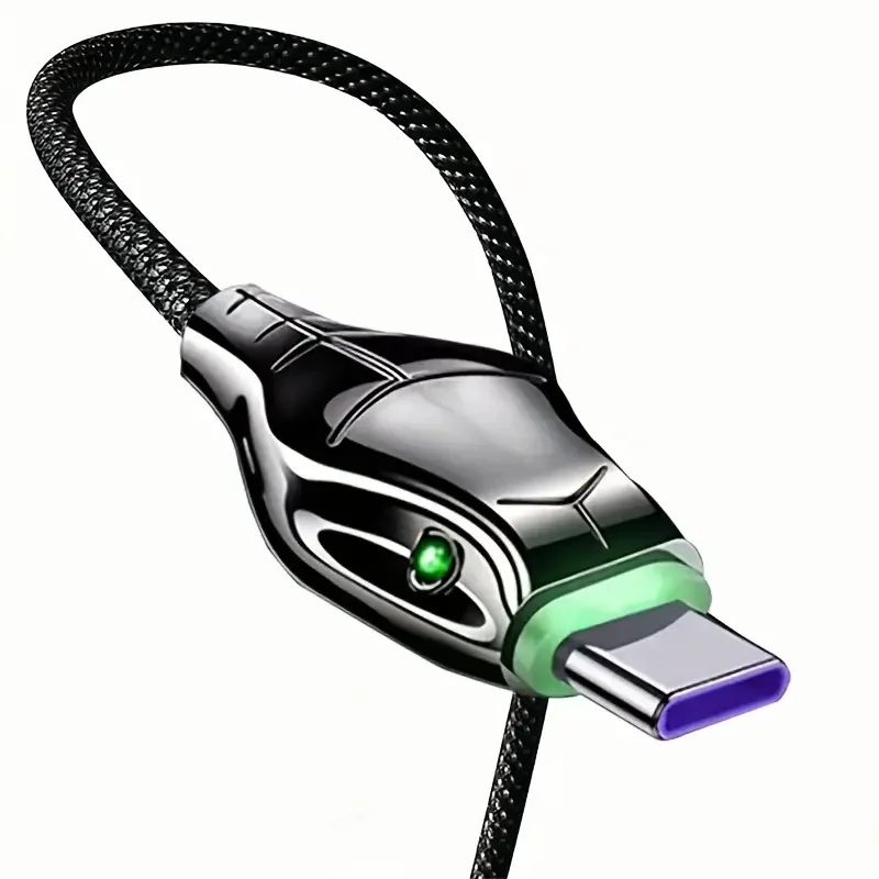 Manufacturer Snake LED Data USB Cable With Snake Design Mobile Phone PD Fast Charging Cables USB to Micro Type c Cable Tipo C