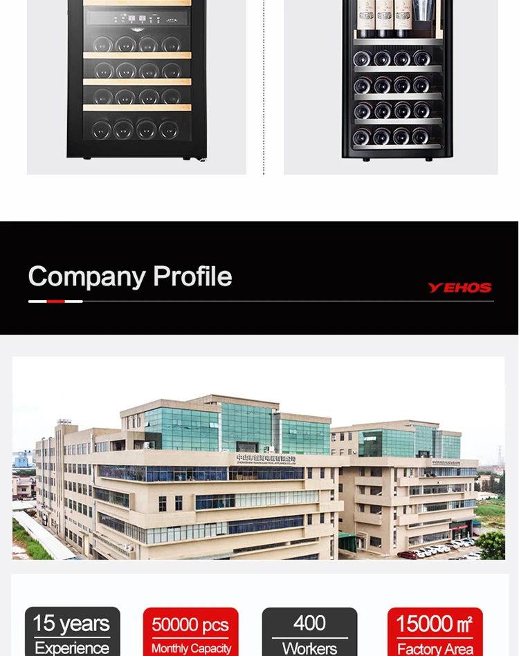 High Quality Wine Cooler 150 Letres 51 Bottles Dual Zone Compressor