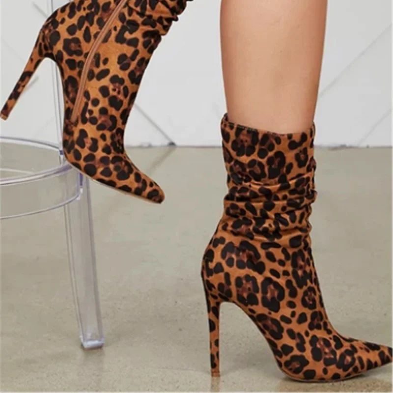 animal print stiletto boots