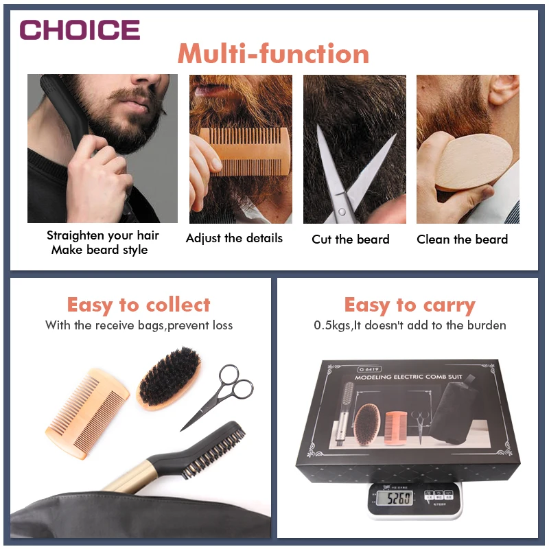 
 Пользовательская прямая щетка для волос, проводная Мужская Расческа с подогревом, ионные электрические бамбуковые профессиональные гребни для волос и набор кистей  