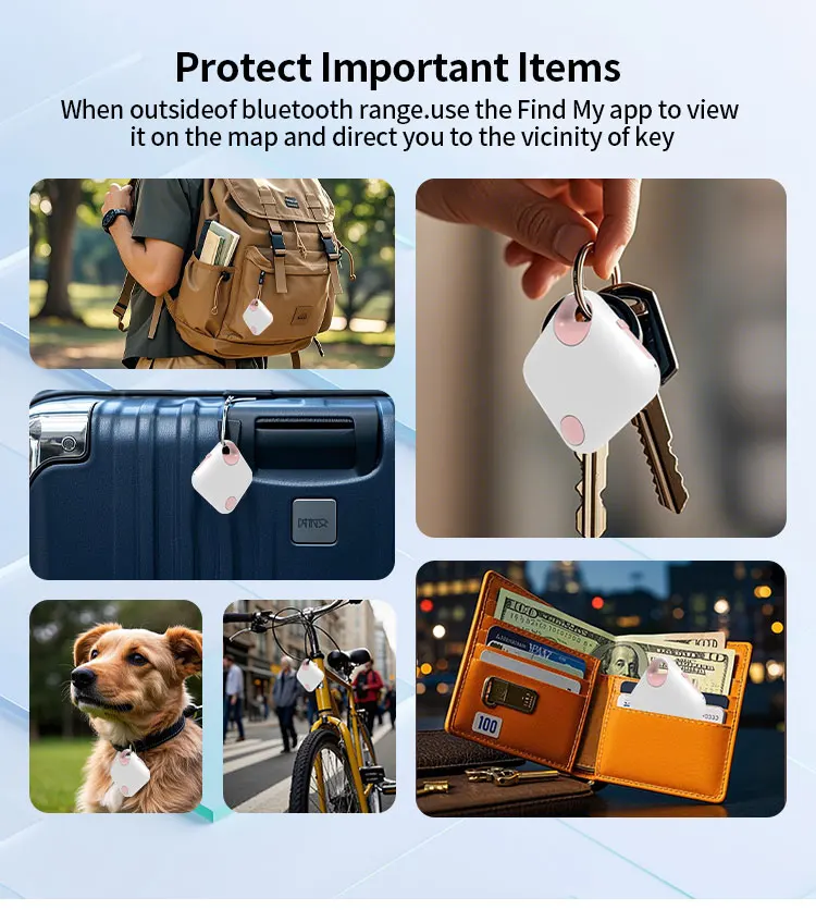 RSH Custom Logo Type C Rechargeable Tag Google Find My Device Find Hub Smart Tracker GPS Locator Key Finder for Android details