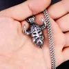silver Solid cowhide steel chain