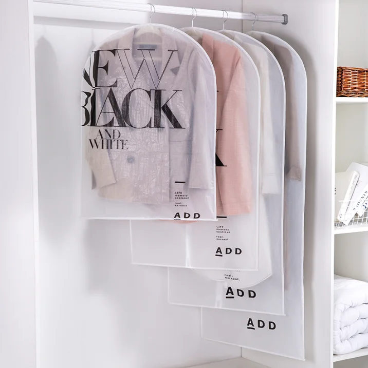 Durable Gown Cover and Dust-Proof Clothing Storage Bag Reusable Jacket Dust Cover for Wardrobe Household