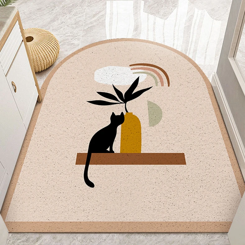 Source Click Waterproof Black Door Mat Customized Main Doormat