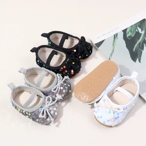 Soft Sole Casual Prewalker New Born Baby Shoe Baby Walking Shoes Sequined Baby Shoes for Girls