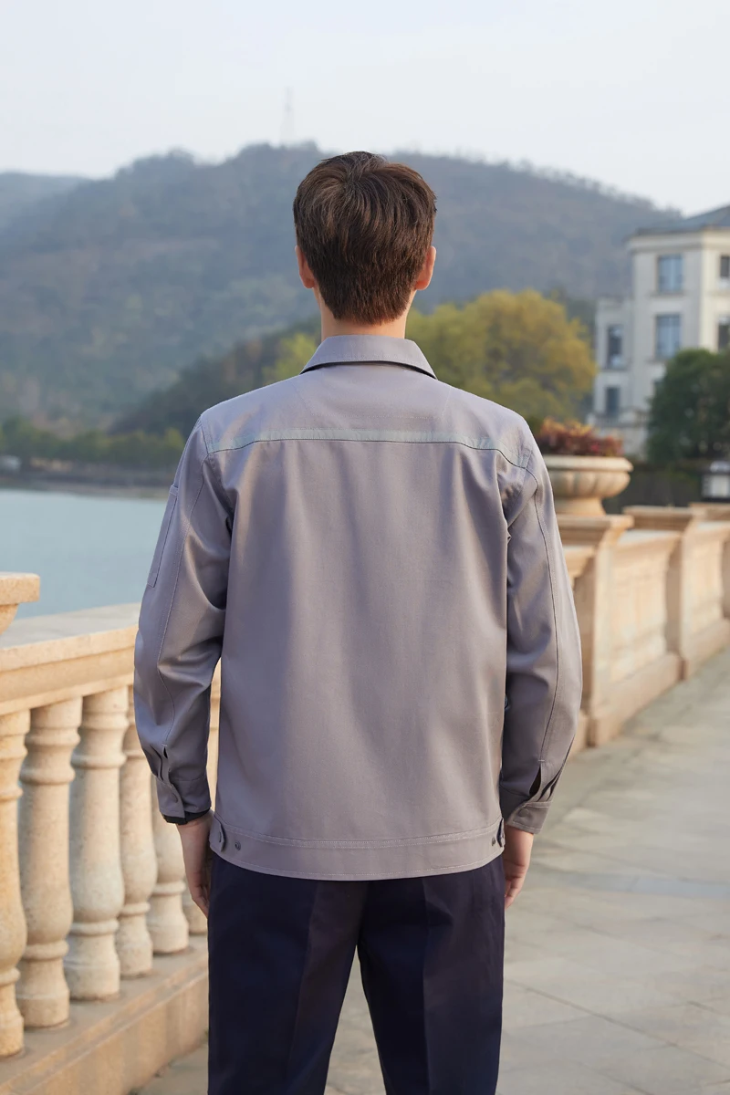 Customized Different Colors Work Uniform Set With Logo Printing For Construction