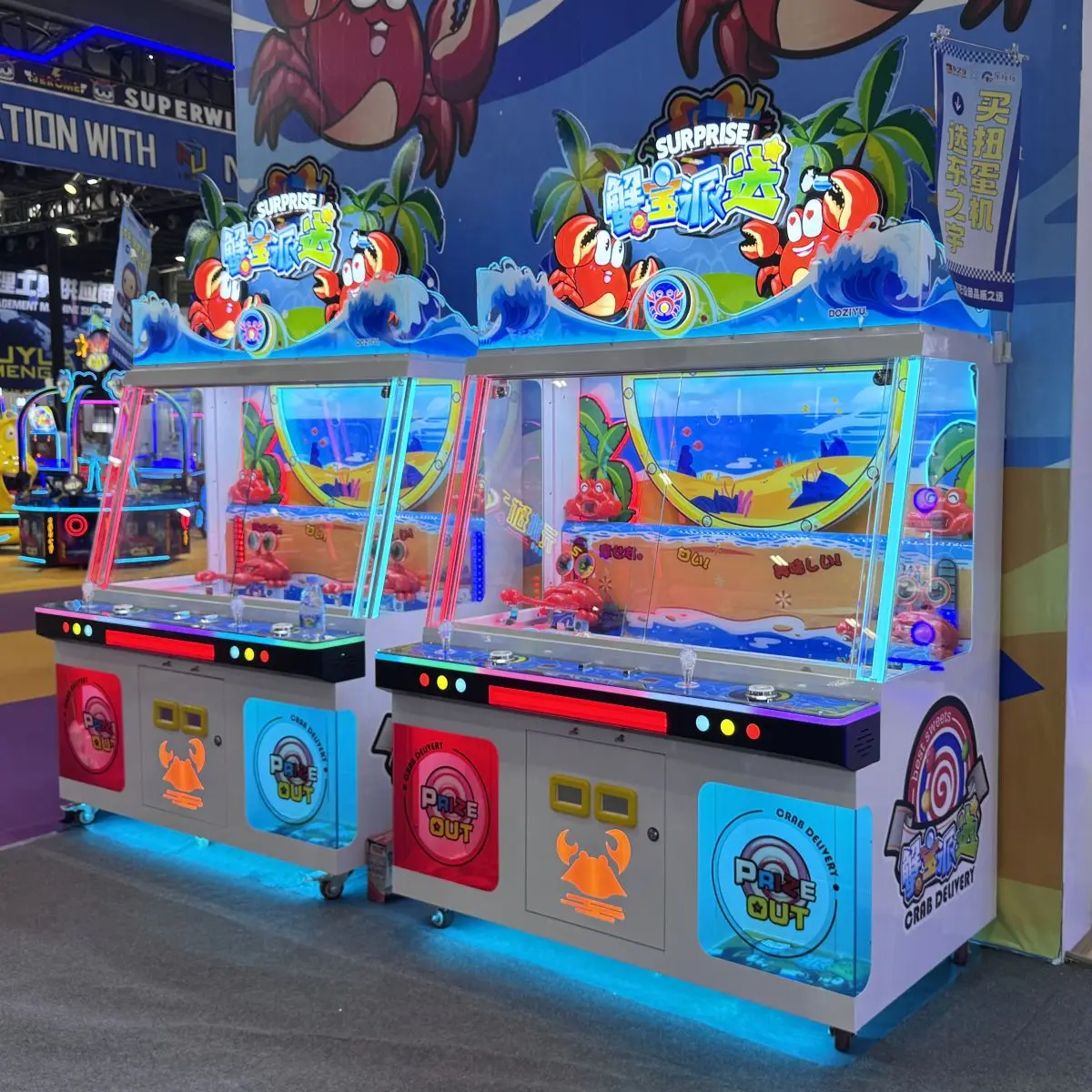 DOZIYU Crab Delivery Gift Machine Snack Vending Machine Small Toys Vending Machine for Kids