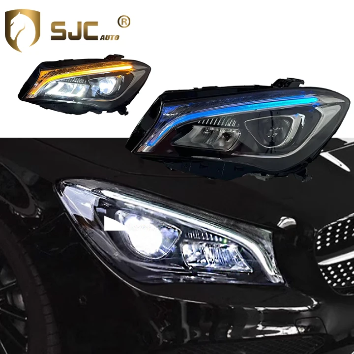 用 W117 CLA CLA180 CLA200 CLA220 CL​​A260 2013-2019 ヘッドライト トリム ヘッドラ 車のヘッドライト用  W117 CLA 180 200 220 250 260 2014-2019 アップグレードフロント DRL タ ベンツ CLA W117 ヘッドライト  2014-2020 CL​​A180 CLA200 CLA260 ヘッドランプ メルセデスベンツ W117 CLA CLA180 CLA200 CLA220 CL​​A260 13-19 ヘッドライトランプトリム