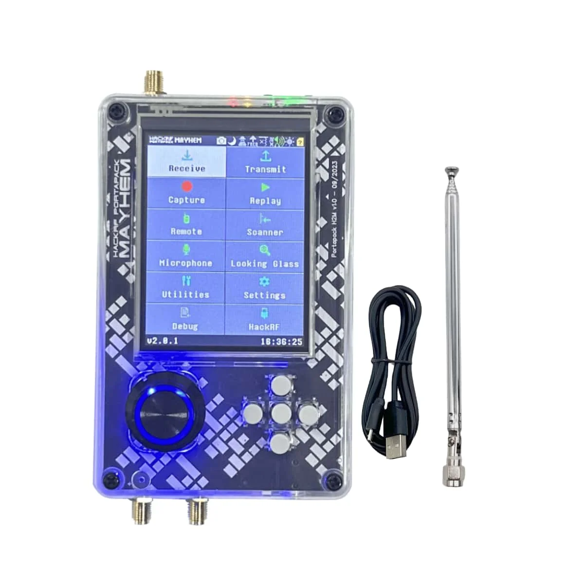Hackrf One + Portapack H2M - SDR Radio with LCD Display