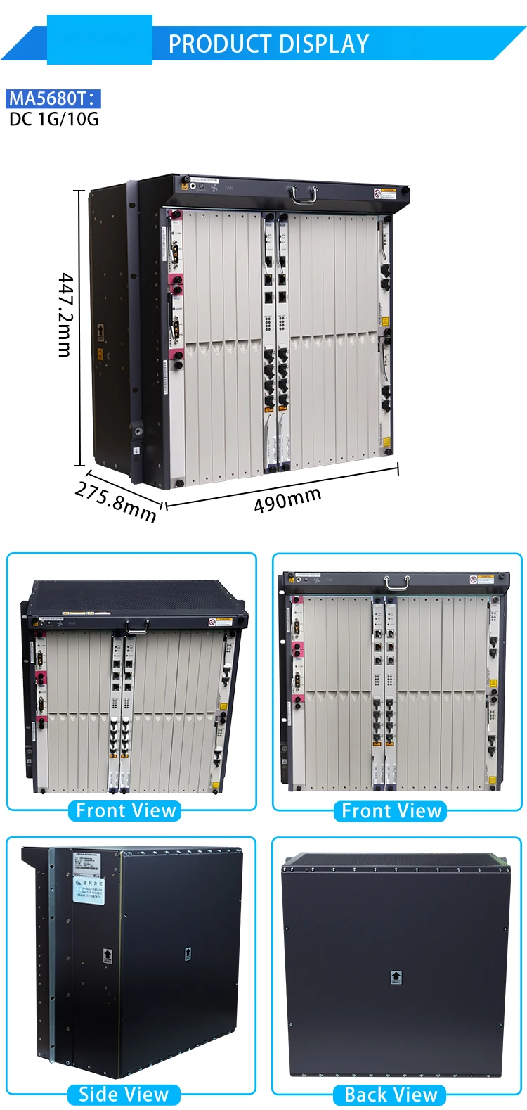 Olt Power Module MA5680T OLT GPON/EPON/10G PON Supported Ideal MA5680T OLT Power Module ...