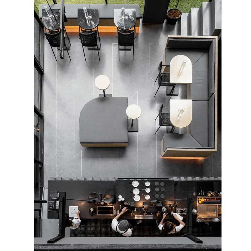 LUX Customized European Cafe Store Decoration Ideas Modern Coffee Shop Interiors Design for Retail